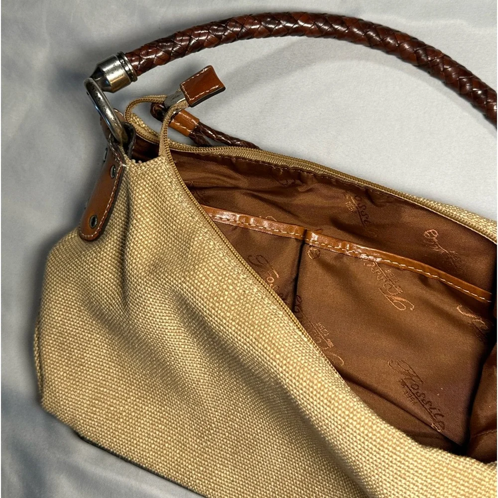 Bundle of 2 light brown shoulder bags - Fossil and Etienne Aigner